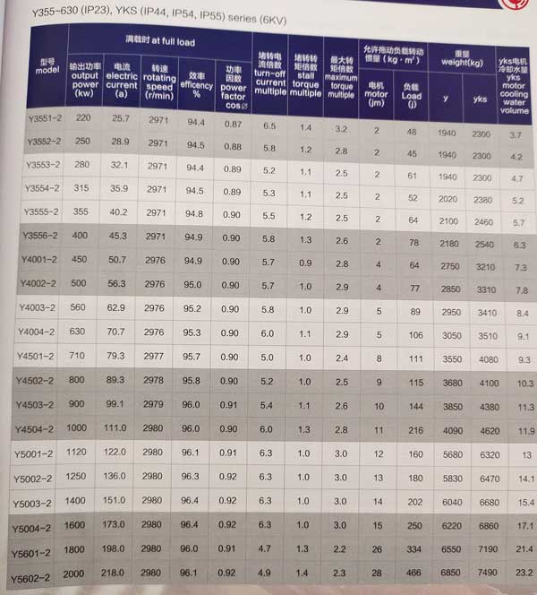 Y、YKS、YKK系列6KV中型高壓三相異步電動(dòng)機(jī)